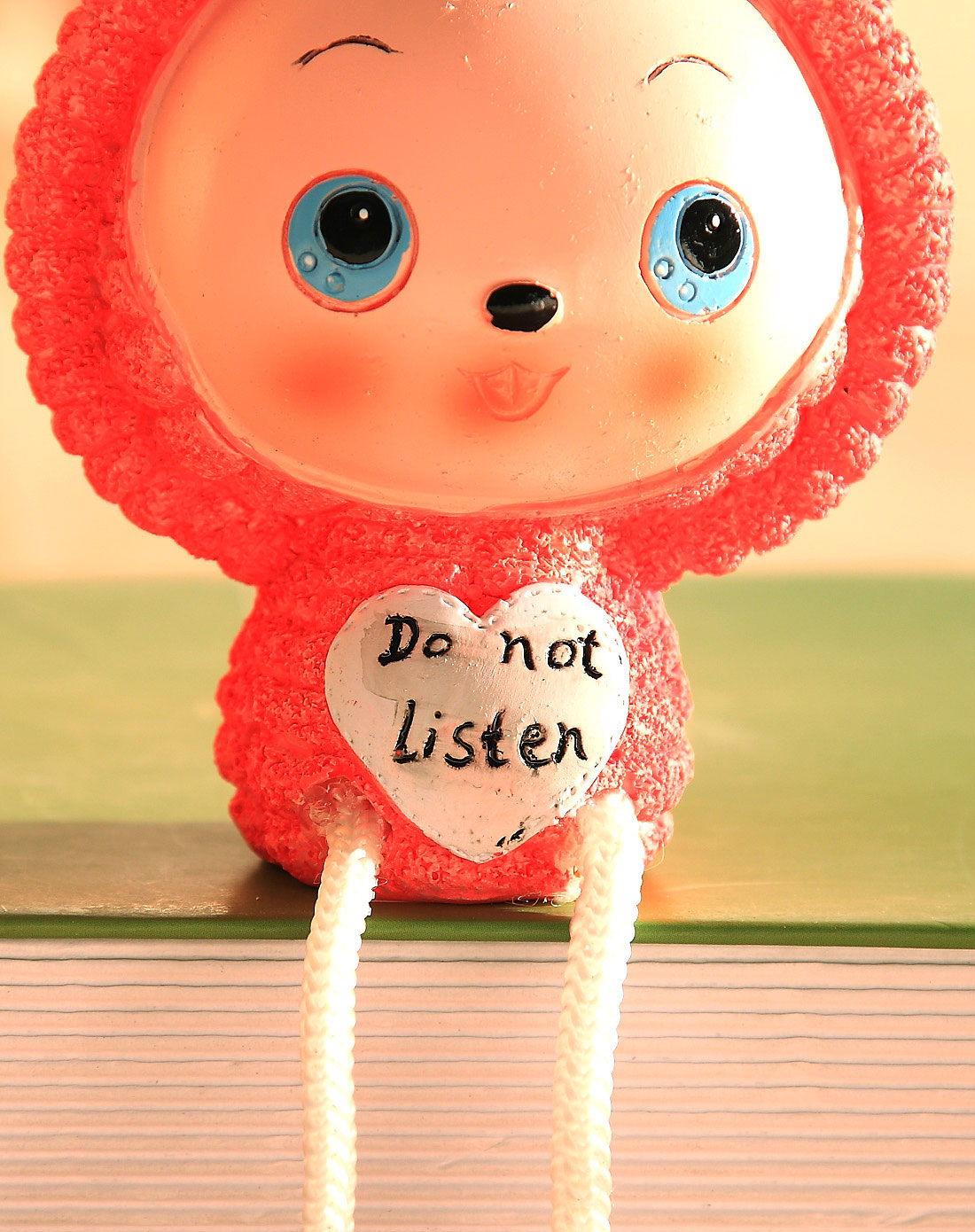 [ 荷玛 ] 卡通树脂工艺摆件吊脚娃娃-阿狸(不听,不看,不语)