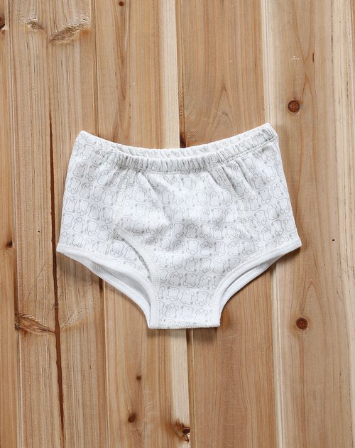 藤之木工房&皮偌乔婴童装专场藤之木工房 男童白色印图针织三角内裤