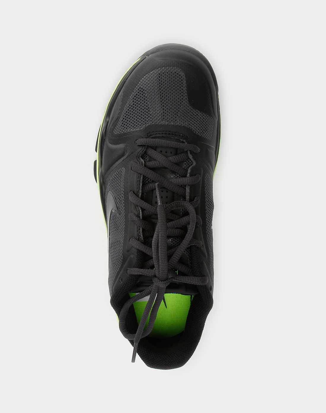 耐克nike-男装专场荧光绿/黑色系带镂空运动鞋