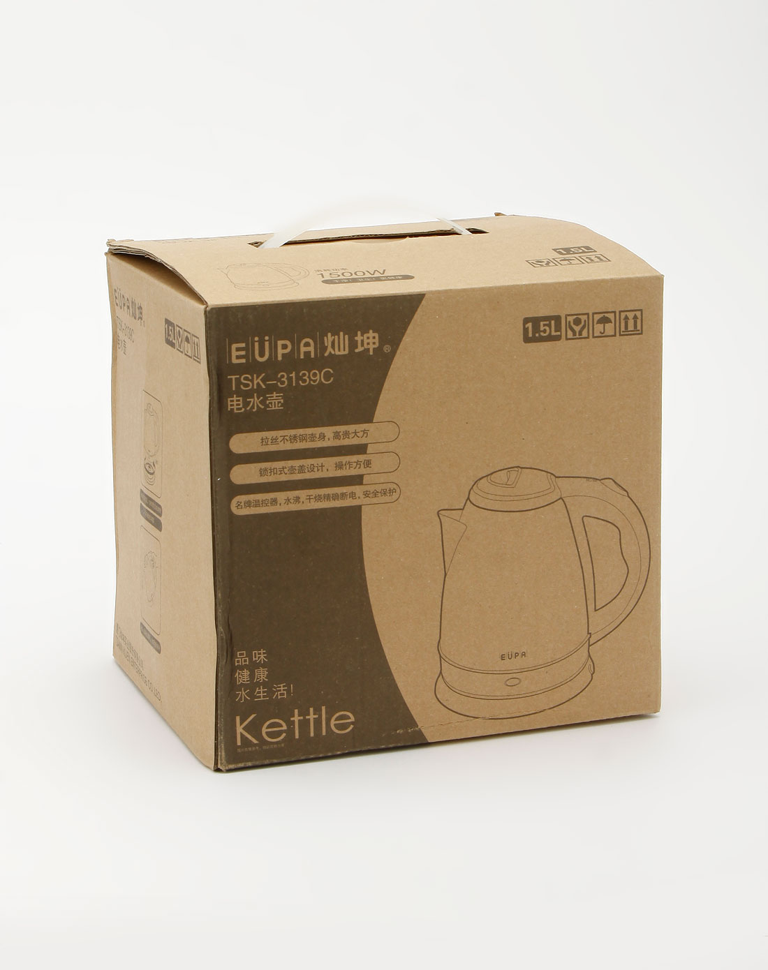 三洋sanyo&灿坤eupa电器灿坤电水壶 1.5l 1500wtsk-3139c_唯品会