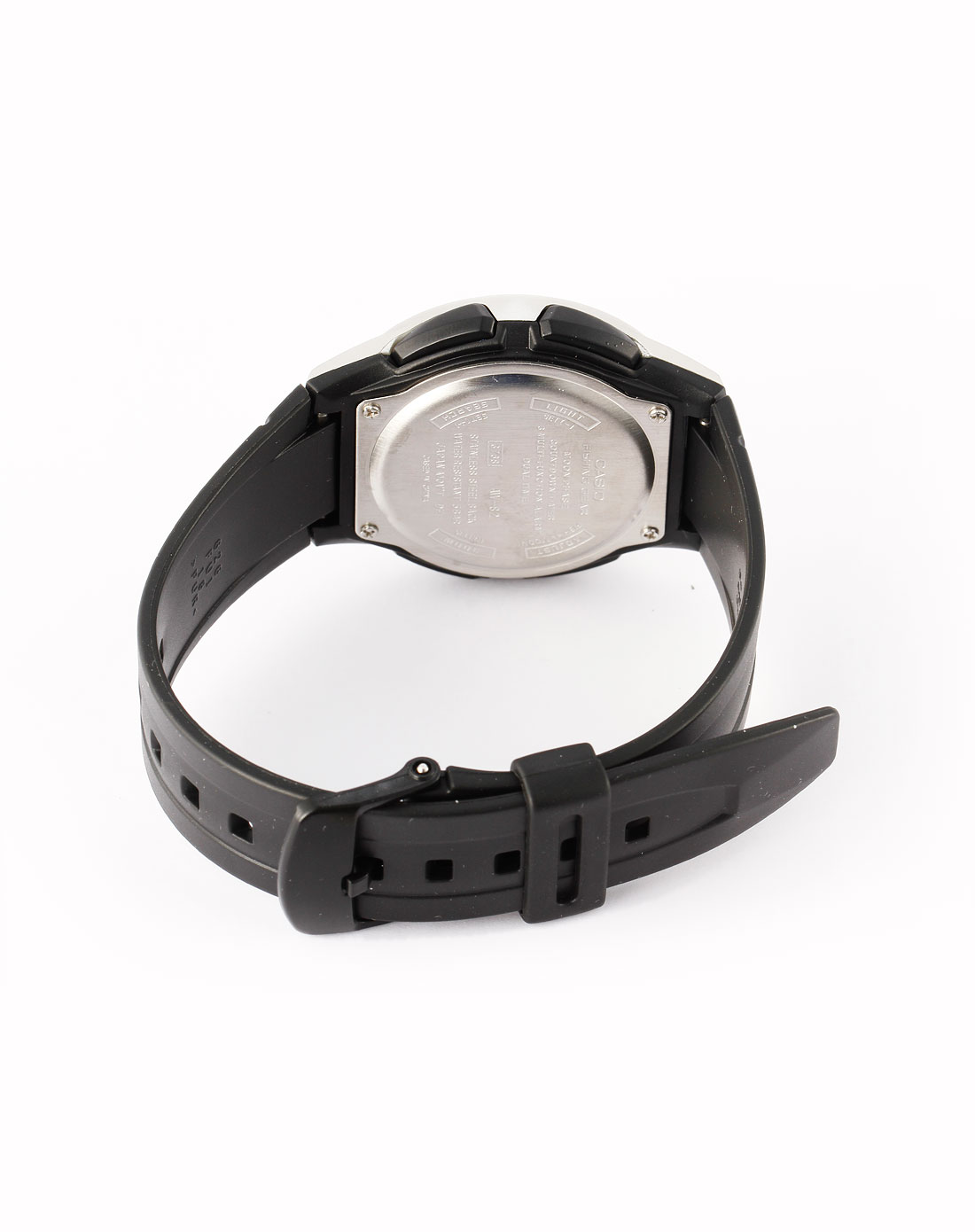 运动手表专场男款黑色经典双显树脂胶带生活防水表