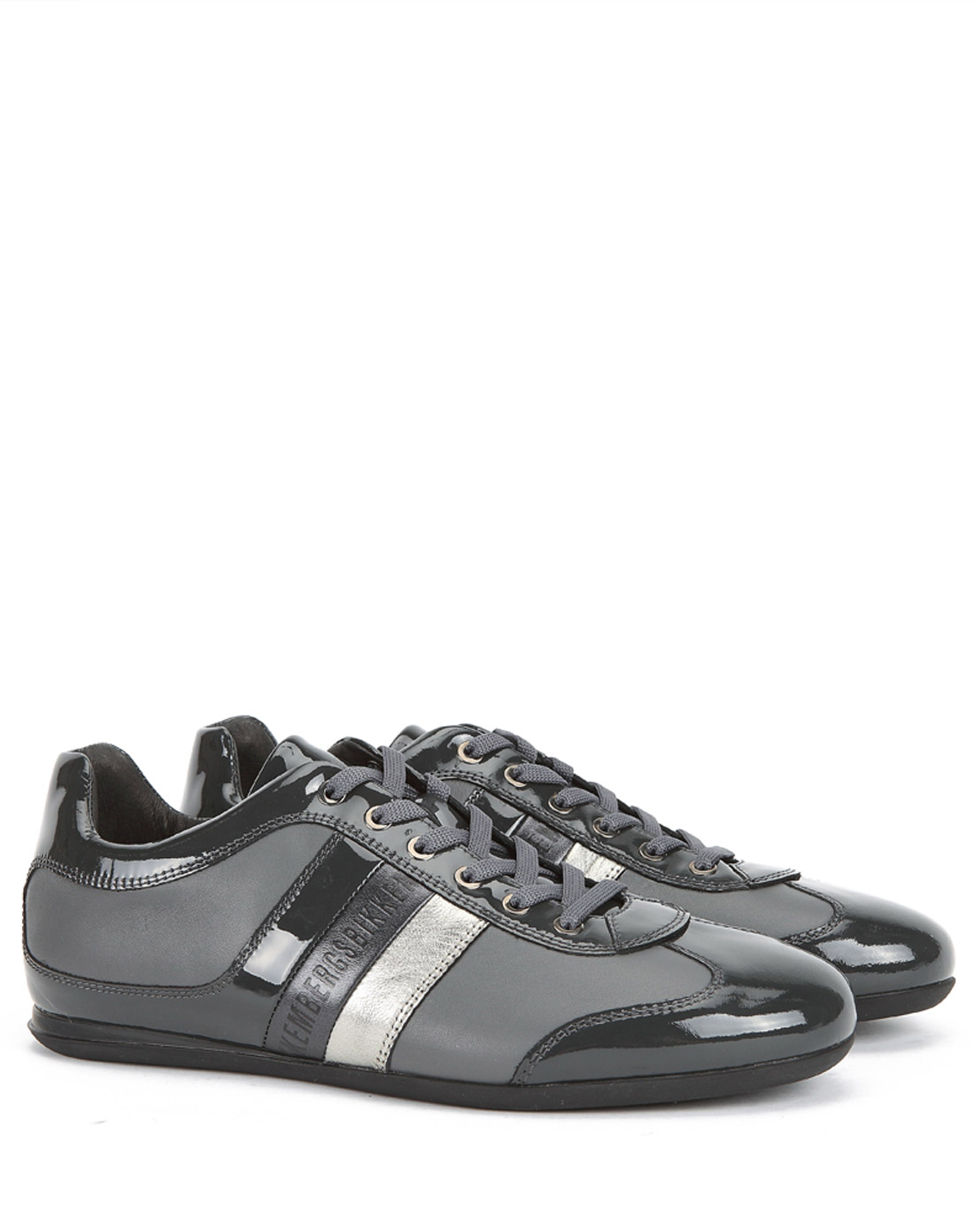 bikkembergs 深灰色牛皮时尚意大利产男士休闲鞋