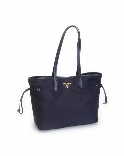 prada宝蓝色高雅单肩包