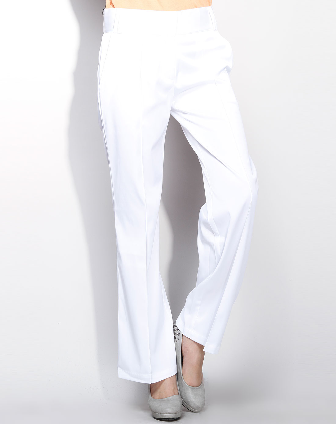 hazzys-女装白色时尚长裤