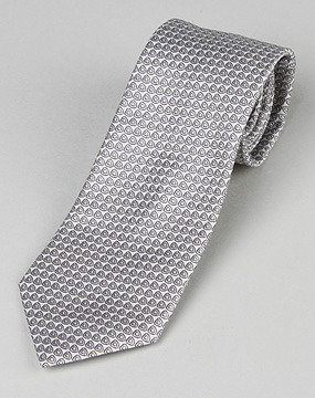 杰尼亚ermenegildo zegna-领带专场男款银灰色三角圈休闲领带